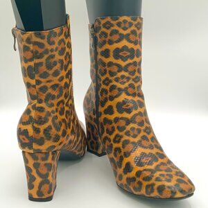 🐆 Statement Leopard Print Ankle Boots | Size 11 | Worn Once